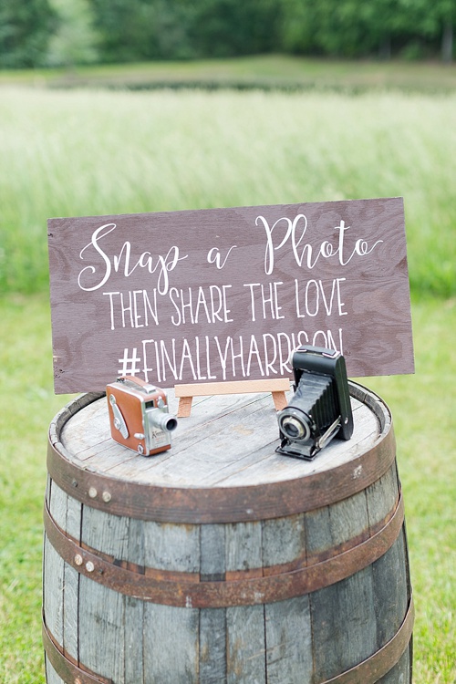 Americana and rustic outdoor wedding with specialty and vintage rentals by Paisley & Jade