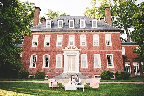 Pretty pastel wedding at Westover Plantation with specialty and vintage rentals by Paisley & Jade