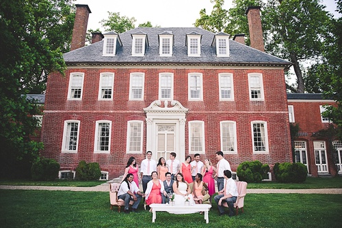 Pretty pastel wedding at Westover Plantation with specialty and vintage rentals by Paisley & Jade