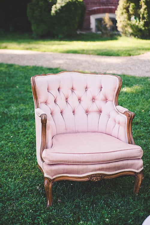 Pretty pastel wedding at Westover Plantation with specialty and vintage rentals by Paisley & Jade