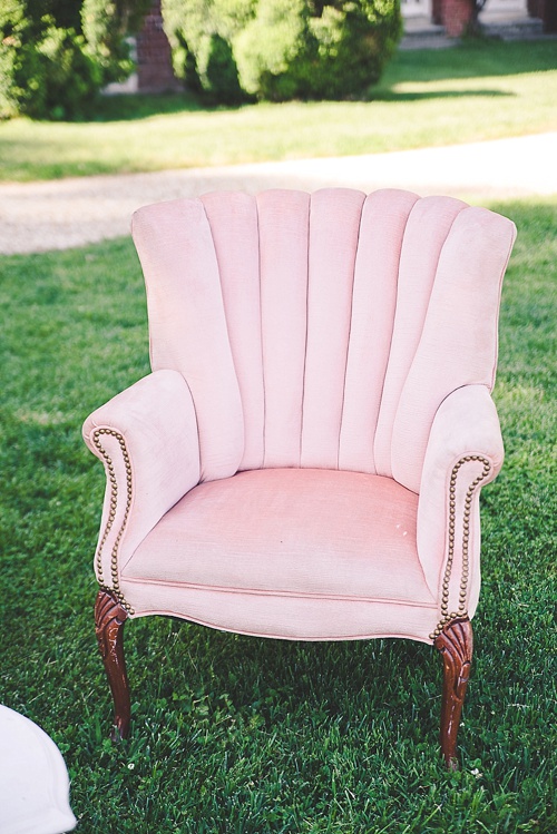 Pretty pastel wedding at Westover Plantation with specialty and vintage rentals by Paisley & Jade