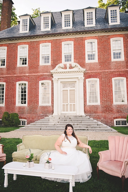 Pretty pastel wedding at Westover Plantation with specialty and vintage rentals by Paisley & Jade