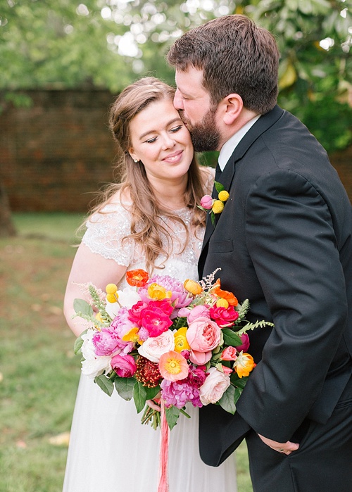 Colorful and cheerful outdoor wedding with specialty and vintage rentals by Paisley & Jade 
