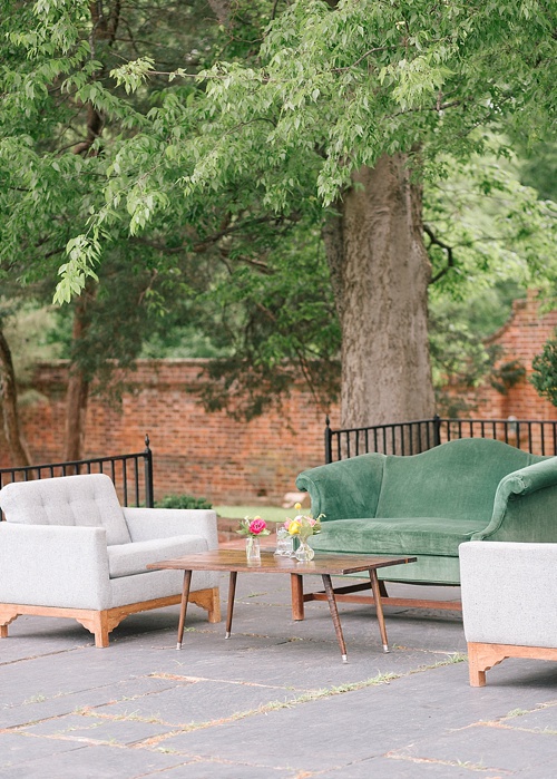 Colorful and cheerful outdoor wedding with specialty and vintage rentals by Paisley & Jade 