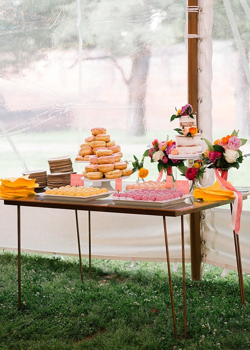 Colorful and cheerful outdoor wedding with specialty and vintage rentals by Paisley & Jade 