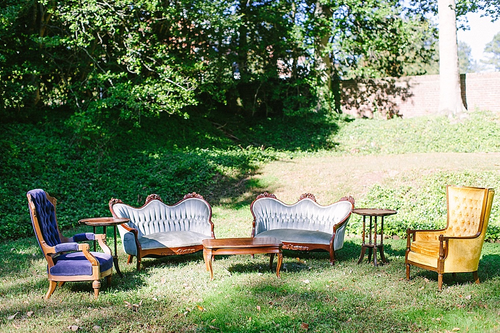 Classic and elegant summer wedding at The Wilton House Museum with vintage and specialty rentals by Paisley & Jade