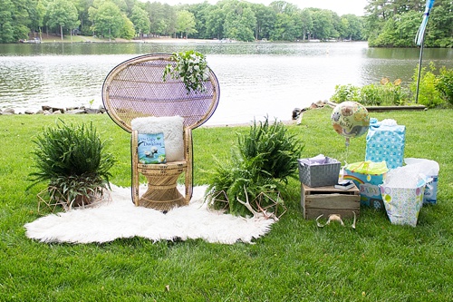 Beautiful boho baby shower with specialty and vintage rentals by Paisley & Jade 