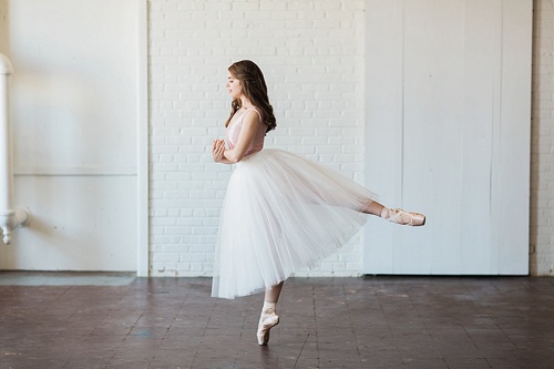 Gorgeous ballerina photo shoot by Abby Grace Photography with space and prop rentals by Paisley & Jade
