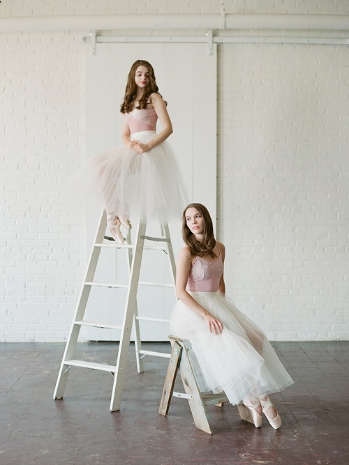 Gorgeous ballerina photo shoot by Abby Grace Photography with space and prop rentals by Paisley & Jade