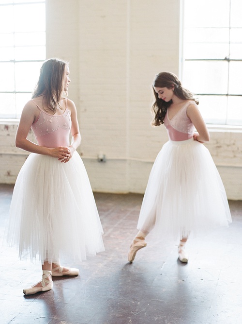 Gorgeous ballerina photo shoot by Abby Grace Photography with space and prop rentals by Paisley & Jade