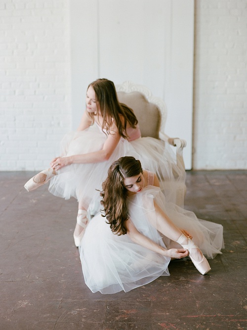 Gorgeous ballerina photo shoot by Abby Grace Photography with space and prop rentals by Paisley & Jade