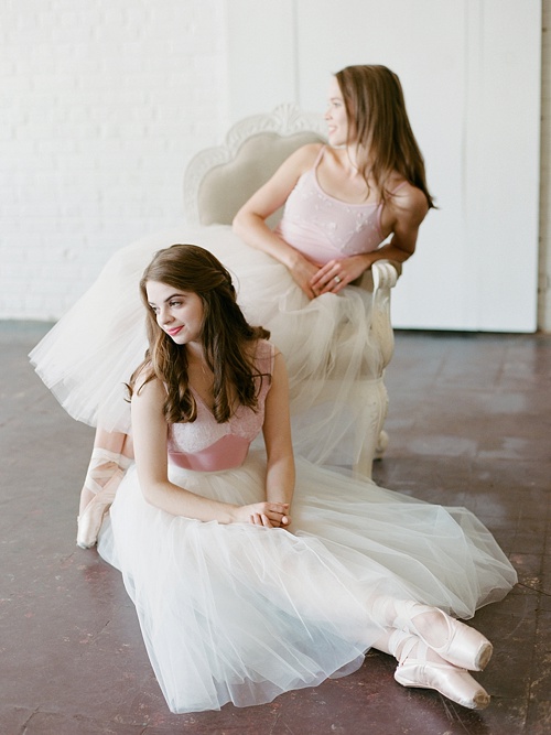 Gorgeous ballerina photo shoot by Abby Grace Photography with space and prop rentals by Paisley & Jade