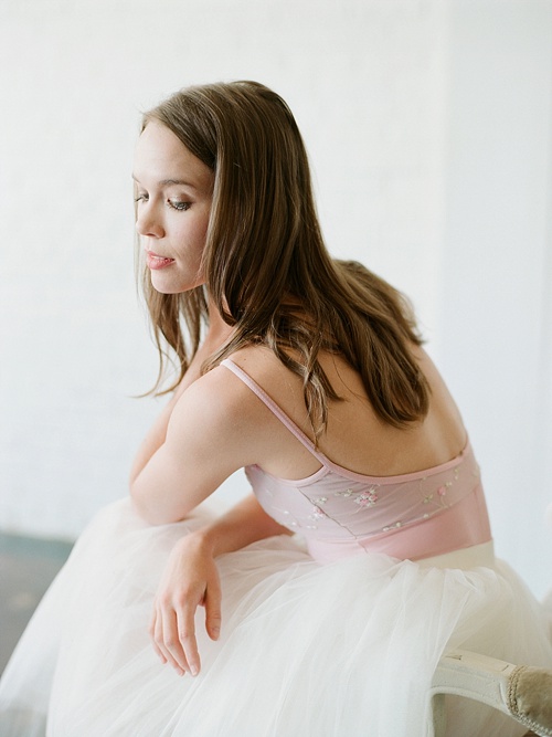 Gorgeous ballerina photo shoot by Abby Grace Photography with space and prop rentals by Paisley & Jade