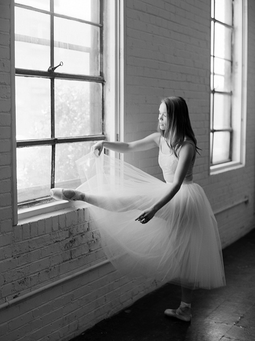 Gorgeous ballerina photo shoot by Abby Grace Photography with space and prop rentals by Paisley & Jade