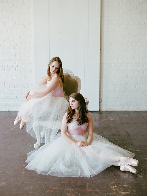 Gorgeous ballerina photo shoot by Abby Grace Photography with space and prop rentals by Paisley & Jade
