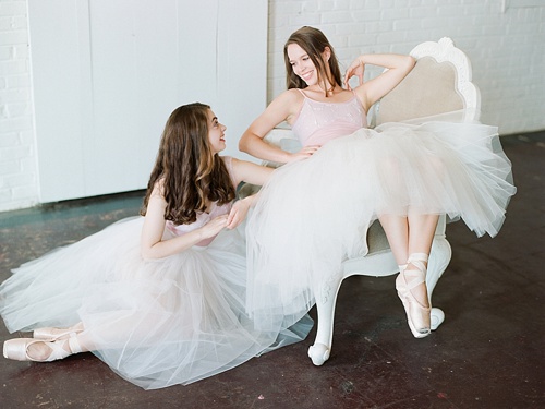Gorgeous ballerina photo shoot by Abby Grace Photography with space and prop rentals by Paisley & Jade
