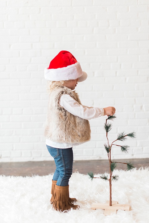 Holiday photo inspiration with props and rentals provide by Paisley & Jade