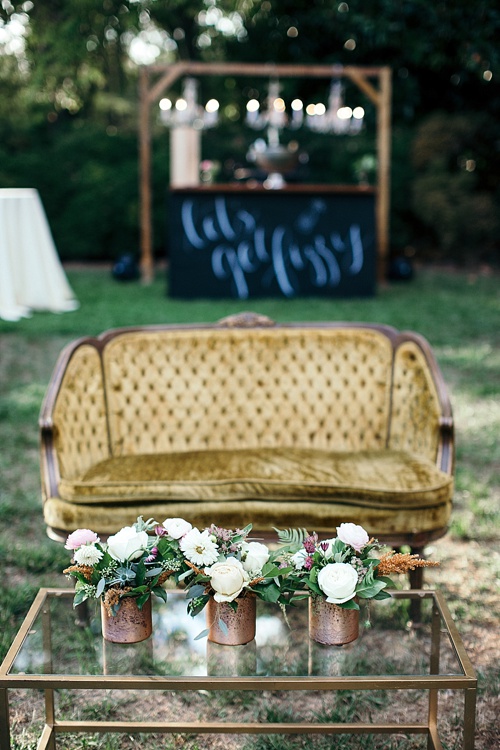 Rich and Romantic Wedding at The Wilton House Museum in Richmond captured by Betty Clicker Photography with Vintage and Eclectic Rentals by Paisley & Jade