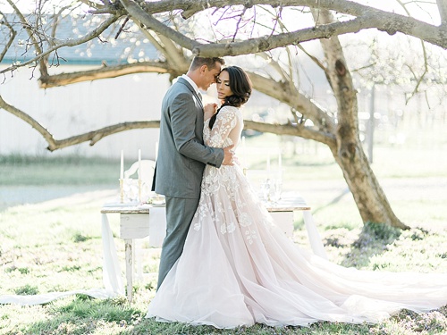 Italian inspired rustic and romantic winery wedding styled shoot with vintage rentals by Paisley & Jade