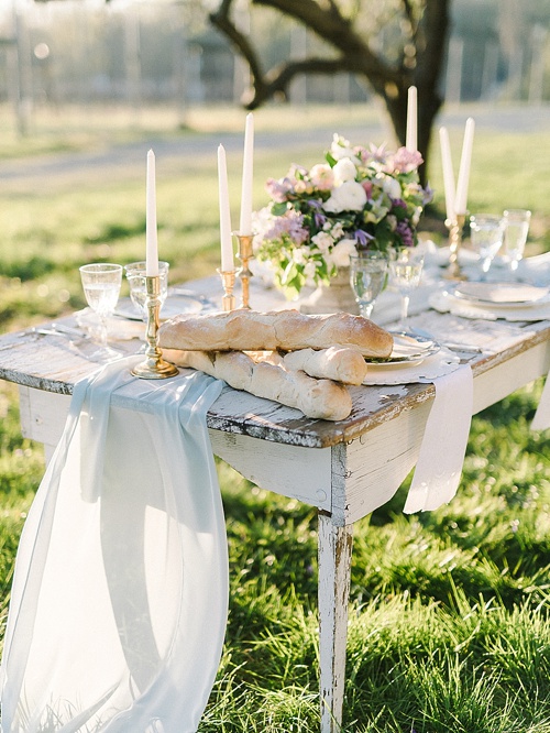 Italian inspired rustic and romantic winery wedding styled shoot with vintage rentals by Paisley & Jade