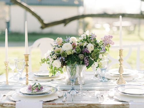 Italian inspired rustic and romantic winery wedding styled shoot with vintage rentals by Paisley & Jade