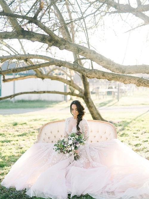 Italian inspired rustic and romantic winery wedding styled shoot with vintage rentals by Paisley & Jade