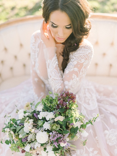 Italian inspired rustic and romantic winery wedding styled shoot with vintage rentals by Paisley & Jade