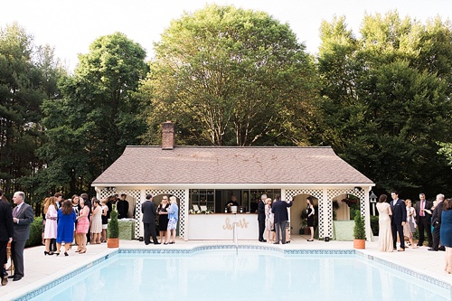 Lush and Lovely wedding reception at a private residence in Virginia with vintage and specialty rentals by Paisley & Jade