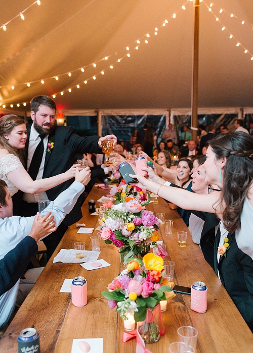 Colorful and charming outdoor wedding with specialty and vintage rentals by Paisley & Jade