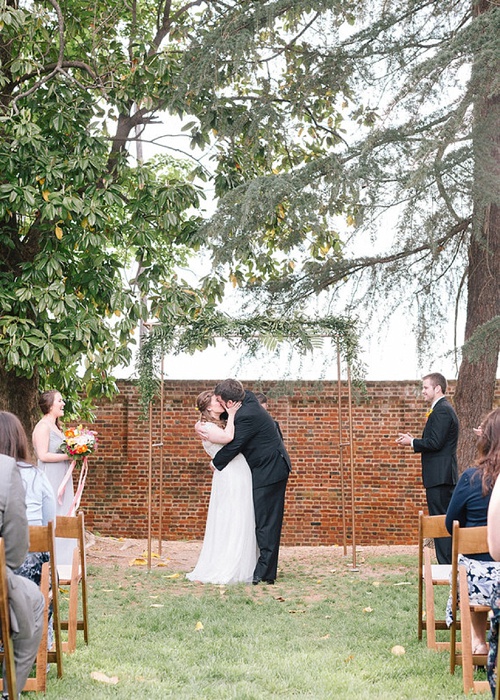 Colorful and charming outdoor wedding with specialty and vintage rentals by Paisley & Jade