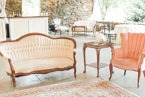 Classic and chic wedding at The Inn at Willow Grove with vintage and specialty rentals by Paisley and Jade