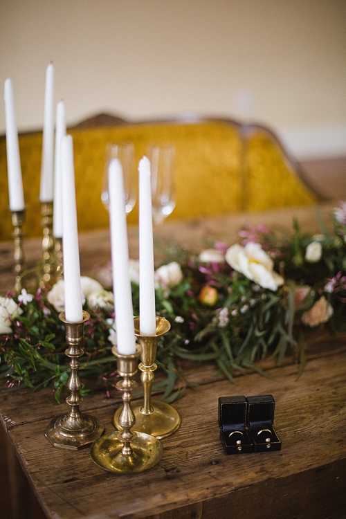 Winter and Holiday Wedding Inspiration with specialty rentals provided by Paisley & Jade