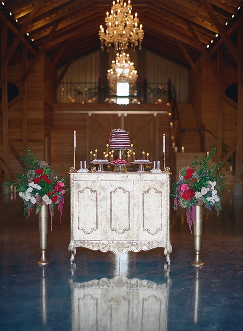Winter and Holiday Wedding Inspiration with specialty rentals provided by Paisley & Jade
