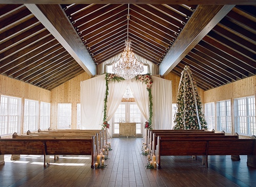 Winter and Holiday Wedding Inspiration with specialty rentals provided by Paisley & Jade