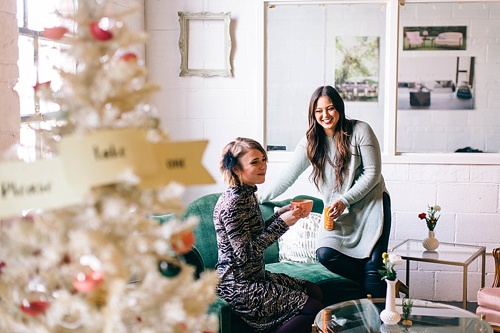 Fun and festive Holiday Wrap Bash by Tart Event Co with space and specialty rentals provided by Paisley & Jade 