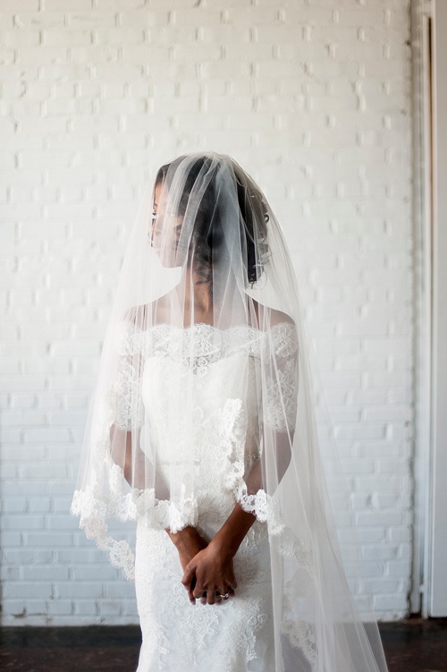 Breathtaking bridal portrait session by IYQ photography in the showroom at Highpoint and Moore with space and prop rentals by Paisley & Jade