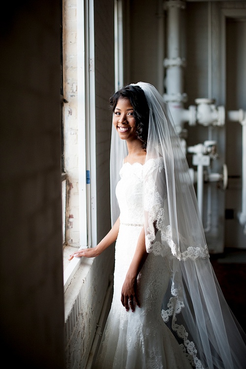 Breathtaking bridal portrait session by IYQ photography in the showroom at Highpoint and Moore with space and prop rentals by Paisley & Jade