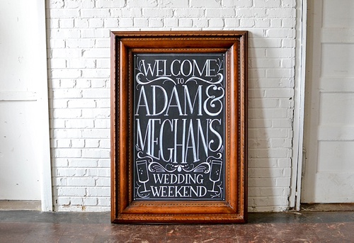Gorgeous custom hand-lettered menus and seating charts for events and weddings by Paisley Jade
