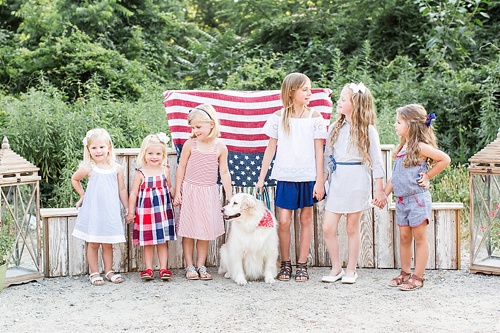 Fun and festive 4th of July Kids Photoshoot with specialty and vintage prop rentals by Paisley & Jade 
