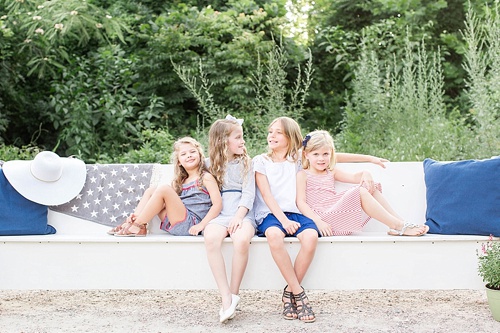 Fun and festive 4th of July Kids Photoshoot with specialty and vintage prop rentals by Paisley & Jade