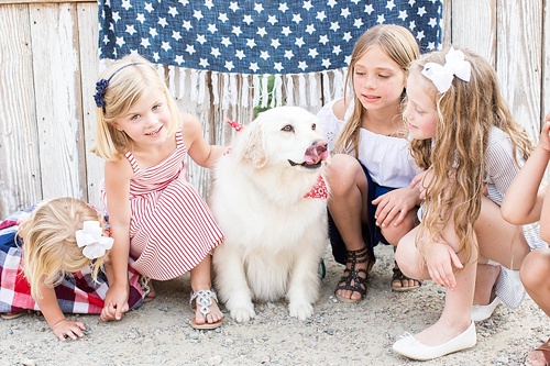 Fun and festive 4th of July Kids Photoshoot with specialty and vintage prop rentals by Paisley & Jade