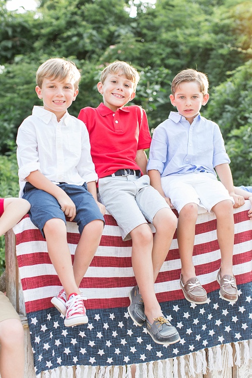 Fun and festive 4th of July Kids Photoshoot with specialty and vintage prop rentals by Paisley & Jade