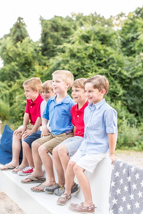 Fun and festive 4th of July Kids Photoshoot with specialty and vintage prop rentals by Paisley & Jade