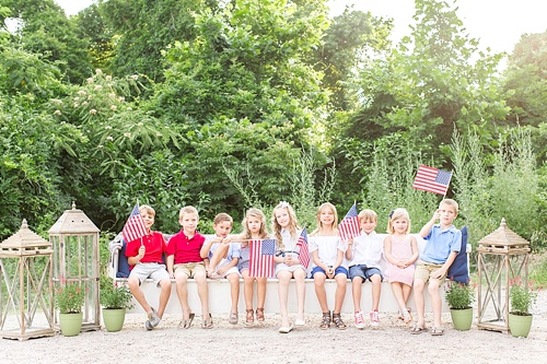 Fun and festive 4th of July Kids Photoshoot with specialty and vintage prop rentals by Paisley & Jade