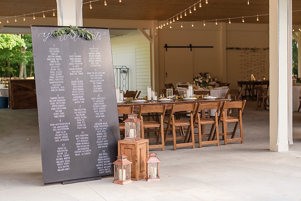 Diy Seating Chart Mirror