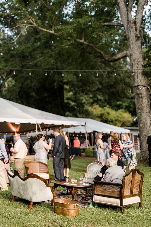 Rustic chic wedding at Deep Run Hunt Club in Virginia with specialty and vintage rentals by Paisley & Jade 