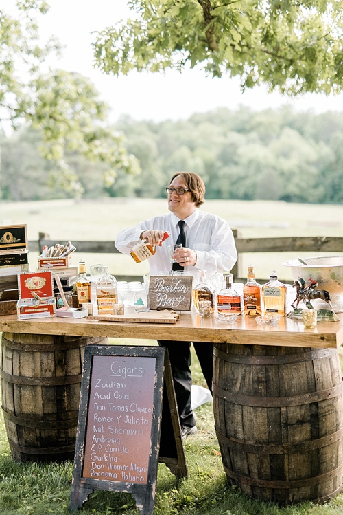 Rustic chic wedding at Deep Run Hunt Club in Virginia with specialty and vintage rentals by Paisley & Jade 