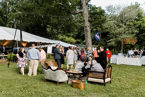 Rustic chic wedding at Deep Run Hunt Club in Virginia with specialty and vintage rentals by Paisley & Jade 