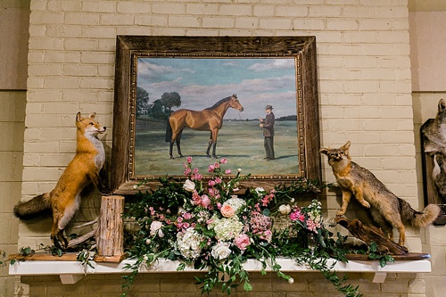 Rustic chic wedding at Deep Run Hunt Club in Virginia with specialty and vintage rentals by Paisley & Jade 