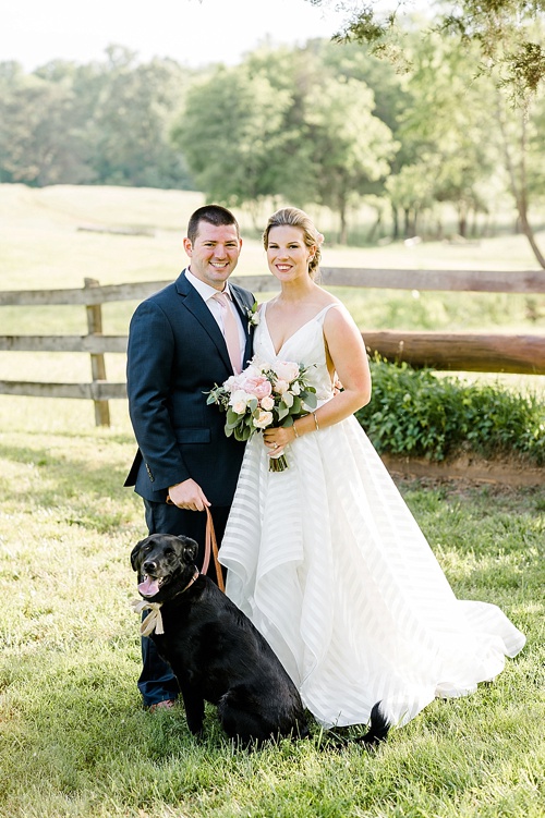 Rustic chic wedding at Deep Run Hunt Club in Virginia with specialty and vintage rentals by Paisley & Jade 